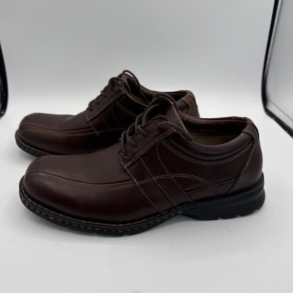 Dockers Men's Brown Casual Or Dress‎ Leather Shoes Sz 9.5 W Fall Everyday Wear